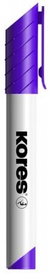 Tábla- és flipchart marker, 3 mm, kúpos, KORES "K-Marker", lila