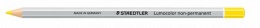 Jelölőceruza, hatszögletű, mindenre író, lemosható (omnichrom), STAEDTLER "Lumocolor 108", sárga